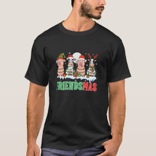 Camiseta Amigos Grupo Natal Papai Noel Rena Elfo Porcos Vac