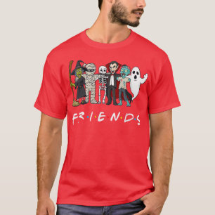 Camiseta Amigos Horríveis Skeleton Zombie Pumpkin Mummy Hal