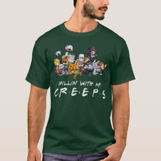 Camiseta Amigos horrorosos que moram com meu crepe no Hallo