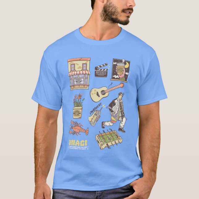 Camiseta AMIGOS™ | Ícones de desenho gráfico 4 (Frente)