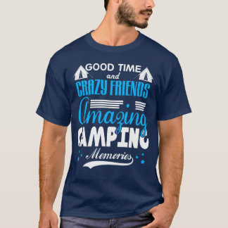 Camiseta Amigos Loucos da Goodime Lembranças de Acampamento