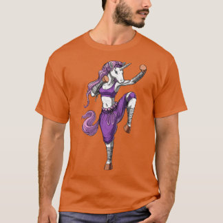 Camiseta Amigos Lutadores de Chute Unicórnio