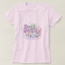 Camiseta Amigos Mágicos Pastel