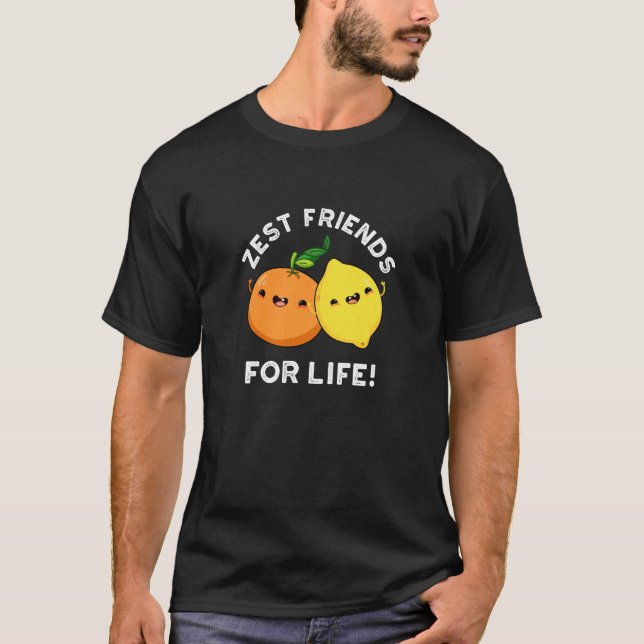 Camiseta Amigos Mais Zelados Para A Vida Citrus Engraçados  (Frente)