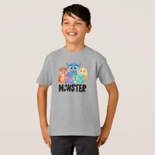 Camiseta Amigos monstros Crianças