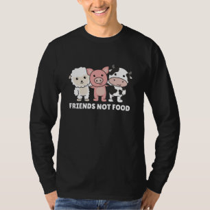 Camiseta Amigos Não Comidas Vegan Ovino