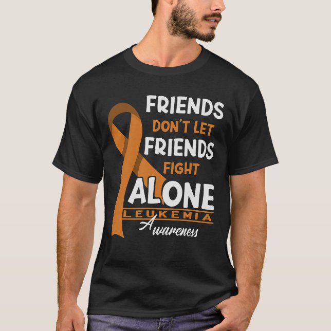 Camiseta Amigos não deixam amigos combaterem leucemia sozin (Frente)