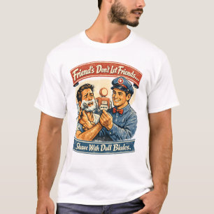 Camiseta Amigos Não Permitem que Amigos Façam a Barba com L