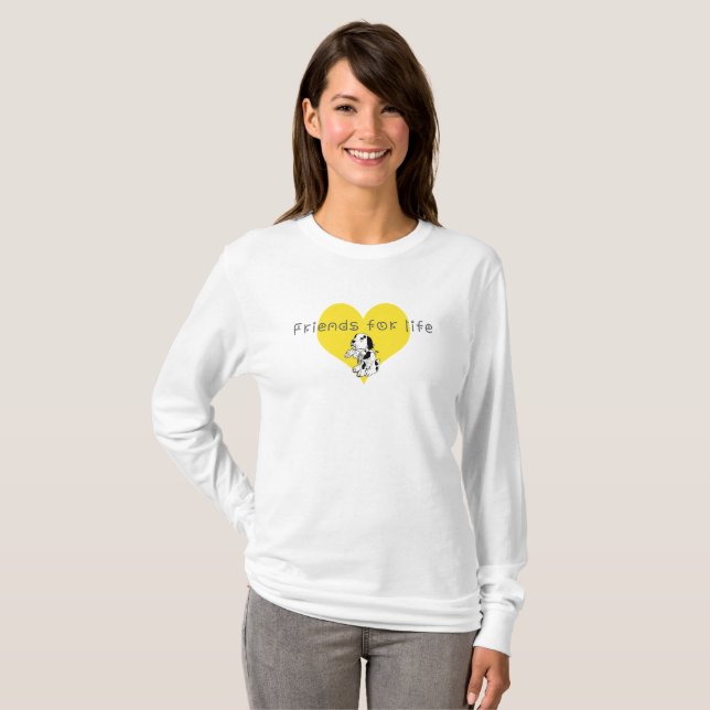 Camiseta Amigos para a vida (Frente Completa)