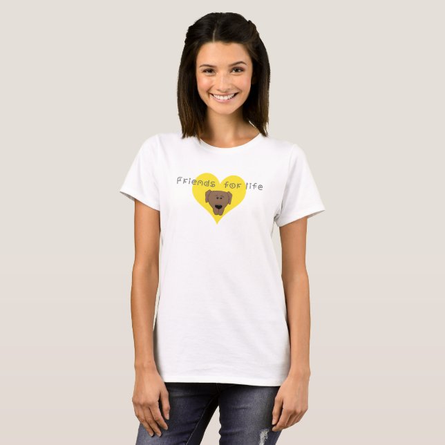 Camiseta Amigos para a vida (Frente Completa)