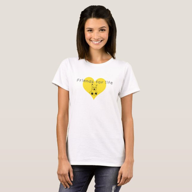 Camiseta Amigos para a vida (Frente Completa)
