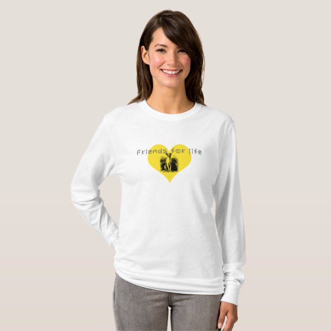 Camiseta Amigos para a vida (Frente Completa)