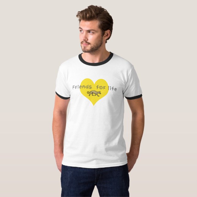 Camiseta Amigos para a vida (Frente Completa)