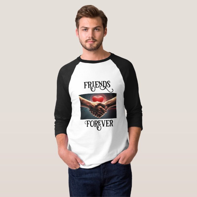 Camiseta amigos para sempre (Frente Completa)