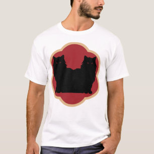 Camiseta Amigos para Sempre Gatos Amam Design