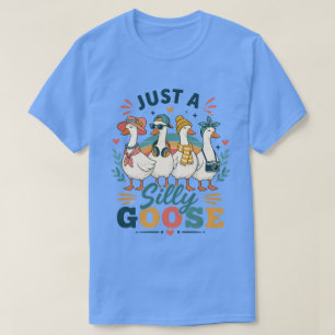 Camiseta Amigos Pássaros de Desenho Animado Fofo Design Grá