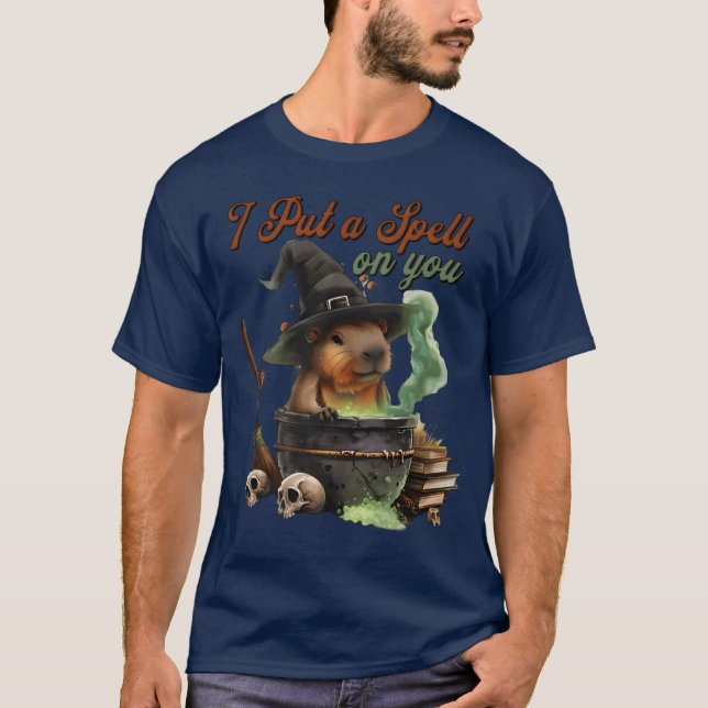 Camiseta Amigos premium Halloween Capybara (Frente)