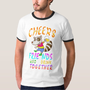 Camiseta Amigos Que Bebem Juntos