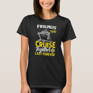 Camiseta Amigos Que Cruzam Juntos No Último Para Sempre Cru