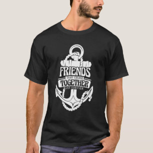 Camiseta Amigos Que Cruzam Juntos Para Sempre