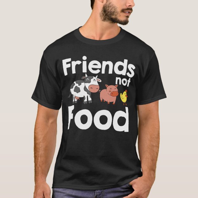 Camiseta Amigos que não são Comidas (Frente)