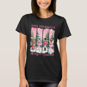Camiseta Amigos Quebra-Nozes Globo de Neve Nk Coquette Laço