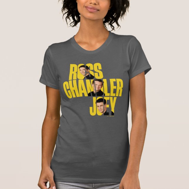 Camiseta AMIGOS™ | Ross, Chandler e Joey (Frente)