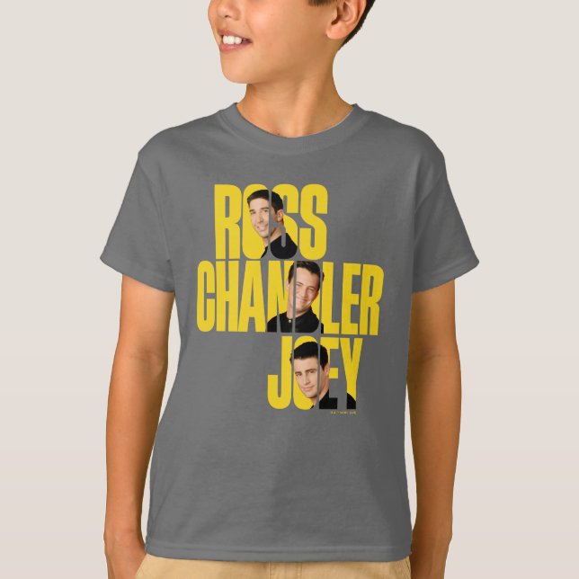 Camiseta AMIGOS™ | Ross, Chandler e Joey (Frente)