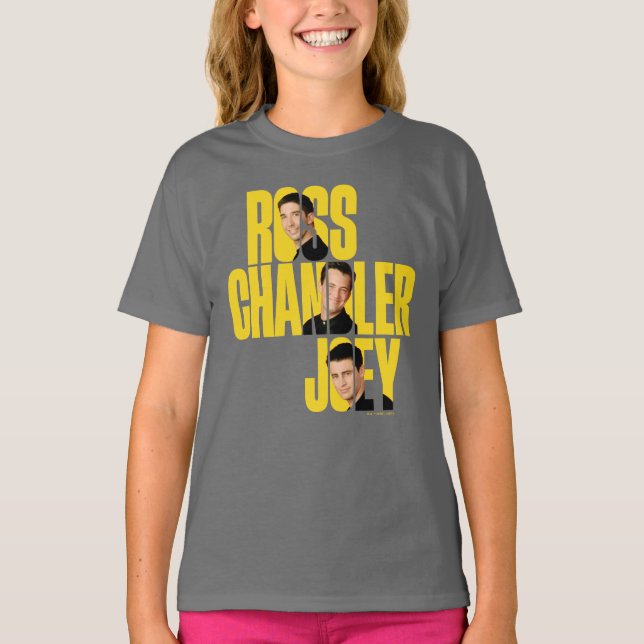Camiseta AMIGOS™ | Ross, Chandler e Joey (Frente)