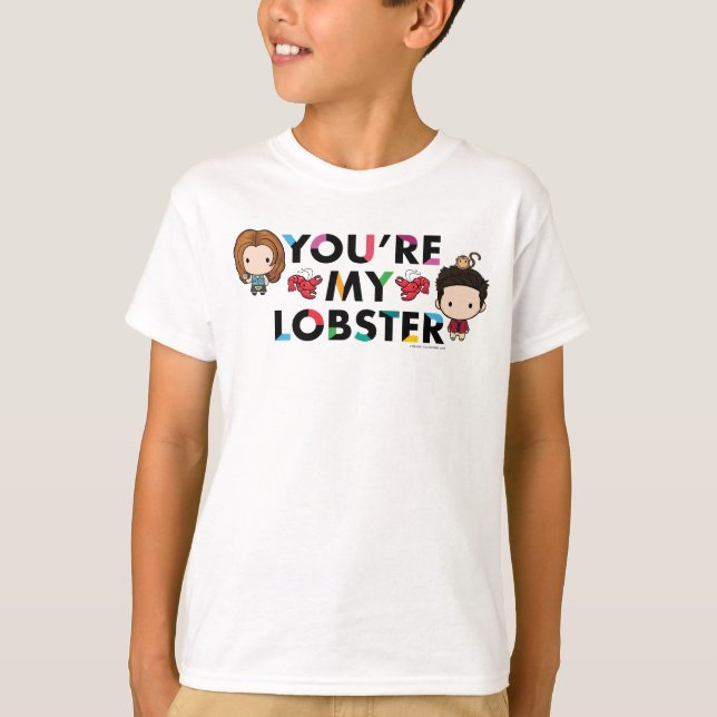 Camiseta AMIGOS™ | Ross & Rachel Lobster Chibi (Frente)