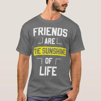 Camiseta Amigos São O Sol Da Vida