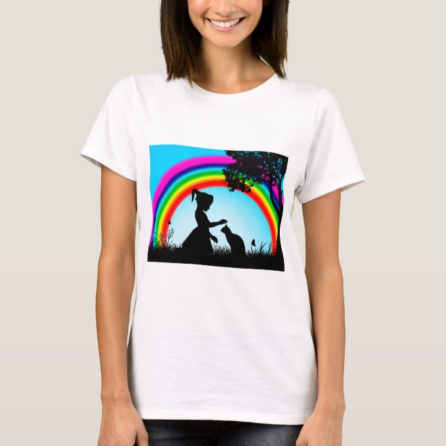 Camiseta Amigos Sob O Arco-Íris (Frente)