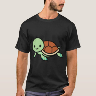 Camiseta Amigos tartaruga marinha garota retrô