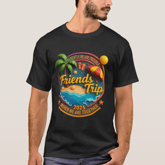 Camiseta Amigos Trip Summer Vacching Group (Frente)