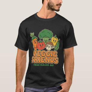 Camiseta Amigos Vegetarianos Dia Vegetariano Amigo Vegetal