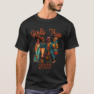 Camiseta Amigos Viagem 2023 Mulheres Negras Aurvadas