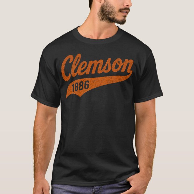 Camiseta Amigos vintage Clemson 1886 (Frente)