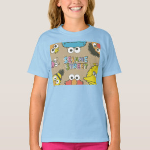 Camiseta Amigos Vintage da Rua Sésamo