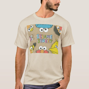 Camiseta Amigos Vintage da Rua Sésamo