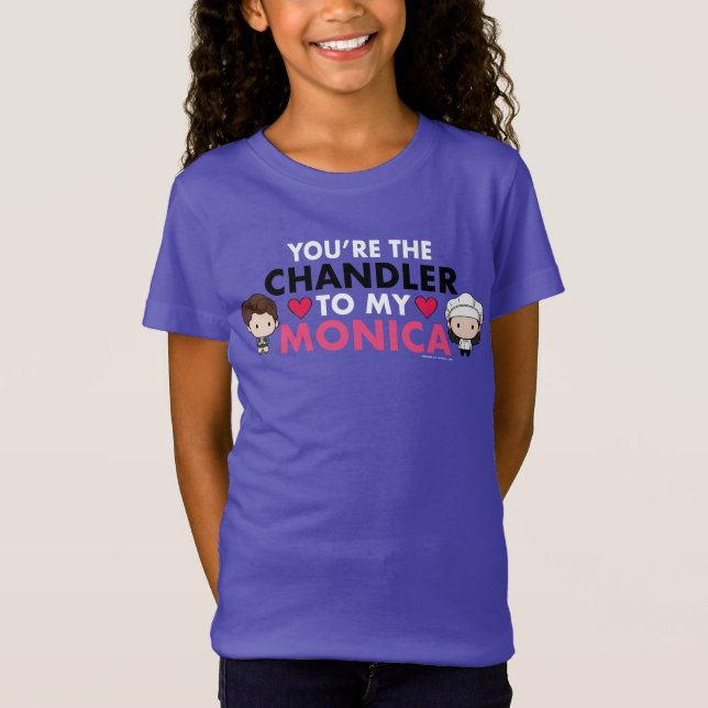 Camiseta AMIGOS™| Você é a Chandler para minha Monica (Frente)