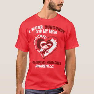 Camiseta Amiloidose Dores de cabeça Consciência Eu Visto Bo