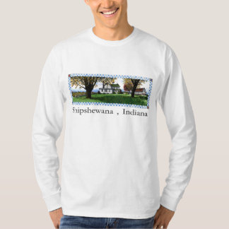 Camiseta Amish dirigem Shipshewana, Indiana
