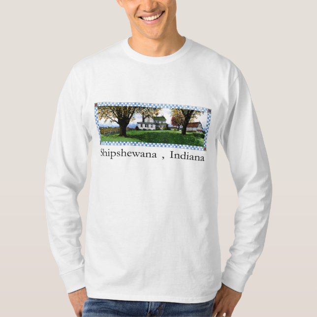 Camiseta Amish dirigem Shipshewana, Indiana (Frente)