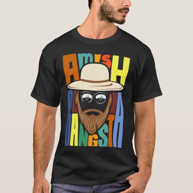 Camiseta Amish Gangsta (Frente)