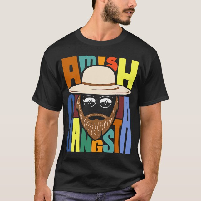 Camiseta Amish Gangsta (Frente)