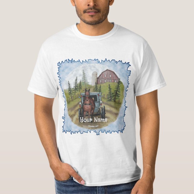 Camiseta Amish Town Day (Frente)