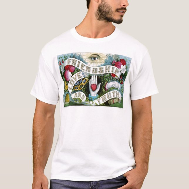 Camiseta Amizade, amor, e verdade (Frente)