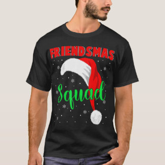 Camiseta Amizade Esquadra Legal Santa Hat Correspondendo Am