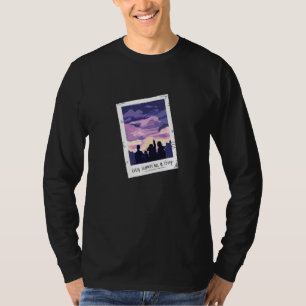 Camiseta Amizade Fotografia Instantânea Amigos Verão Nascer