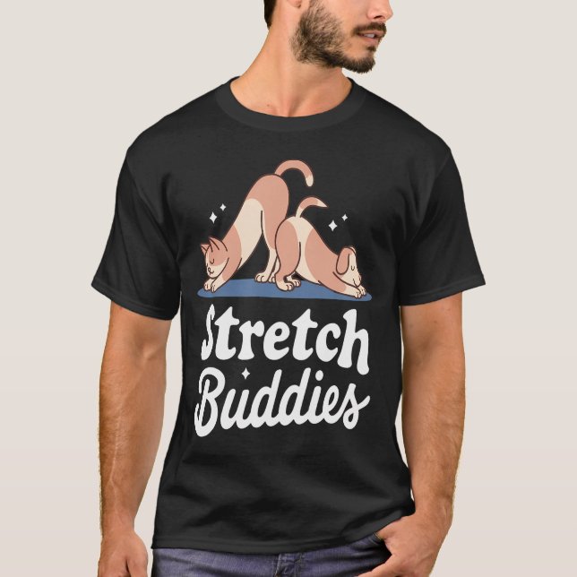 Camiseta Amizade Harmoniosa Stretch Buddies Animais Fofos (Frente)
